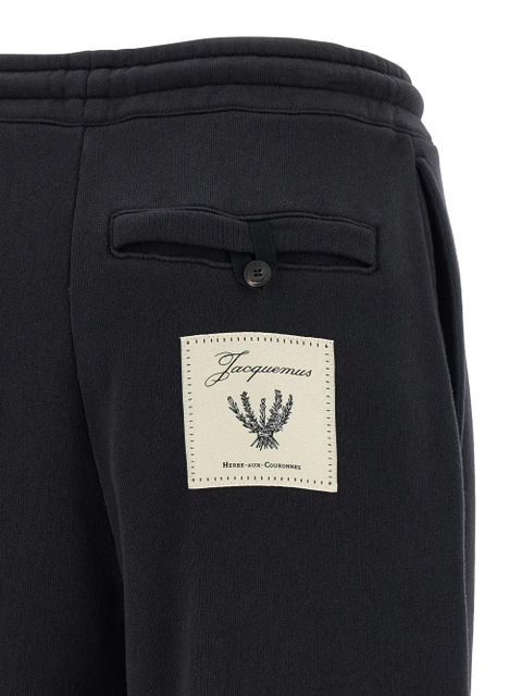 Jacquemus logo-patch track pants - Black