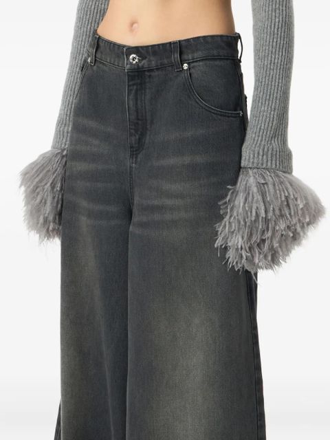 Blumarine whiskering-effect jeans - Grey - zdjęcie produktu nr 2