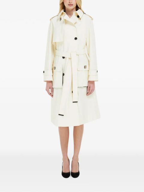 Ferragamo coated linen trench - Neutrals - zdjęcie produktu nr 2