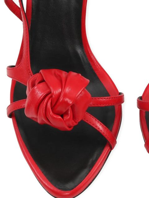 ROTATE BIRGER CHRISTENSEN knot-detail leather sandals - Red
