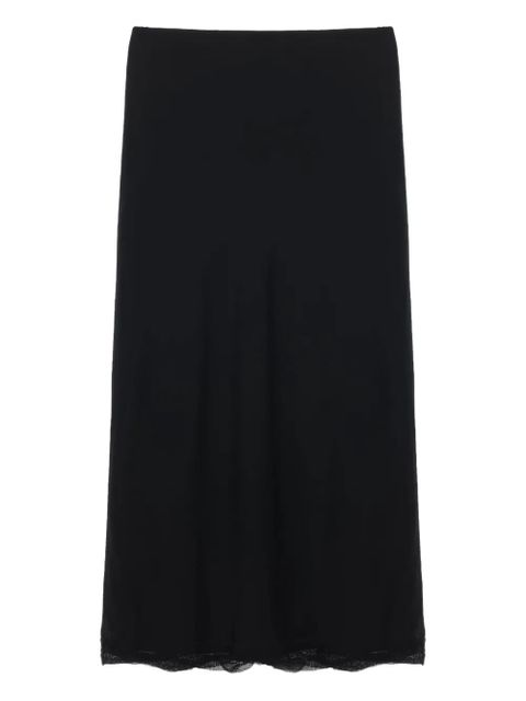 TOTEME satin midi slip skirt - Black - zdjęcie produktu nr 1