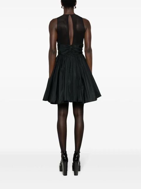 PINKO V-neck pleated dress - Black