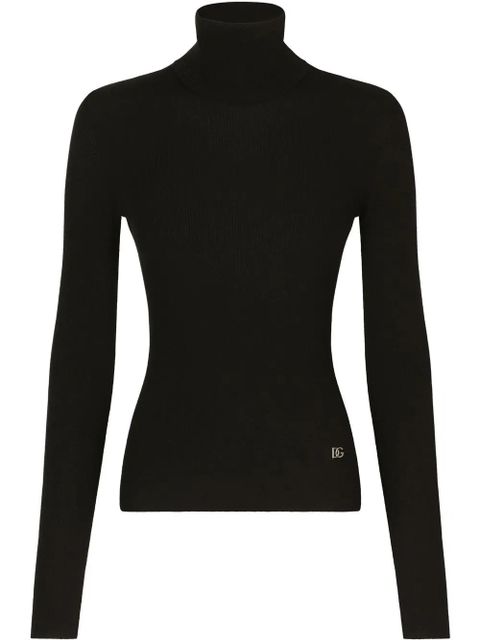 Dolce & Gabbana DG-logo roll-neck jumper - Black - zdjęcie produktu nr 1