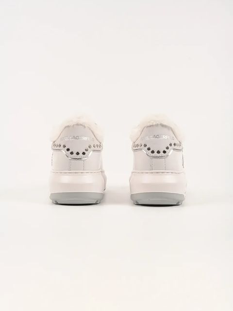 Karl Lagerfeld sneakersy skórzane KAPRI LUG damskie kolor biały KL67511