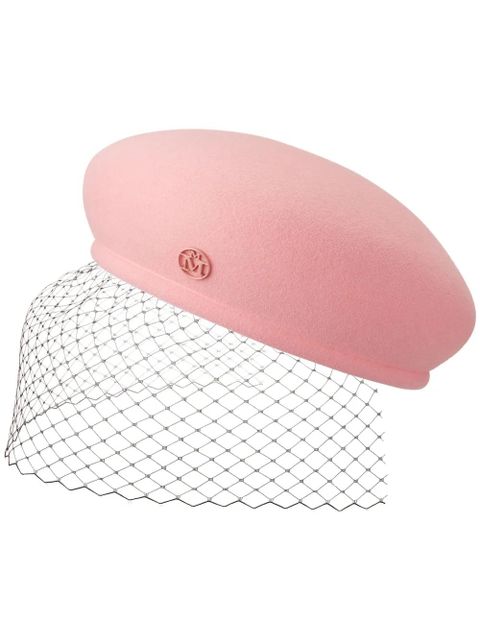 Maison Michel New Bonnie veil beret - Pink - zdjęcie produktu nr 1