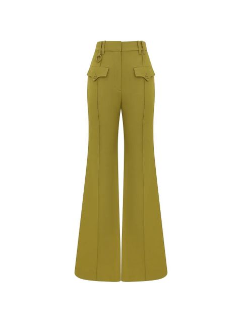 ZIMMERMANN Luna flared trousers - Green - zdjęcie produktu nr 1