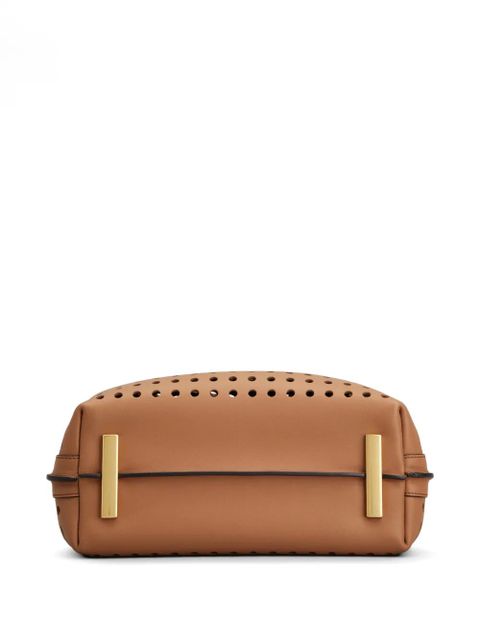 Tod's cutout top handle tote bag - Brown