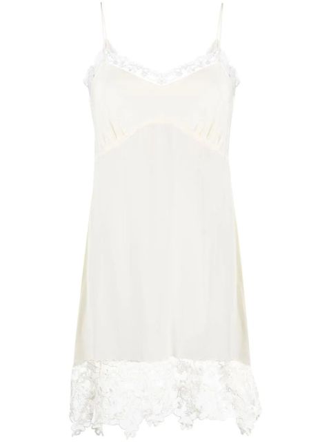 Simone Rocha lace-trim slip dress - Neutrals - zdjęcie produktu nr 1