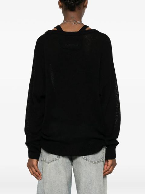 Balenciaga relaxed-fit sweater - Black