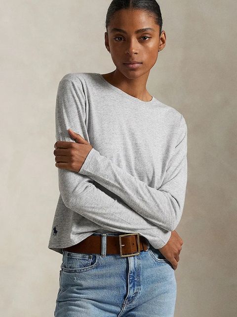 Polo Ralph Lauren longsleeve kolor szary 211967103 - zdjęcie produktu nr 1