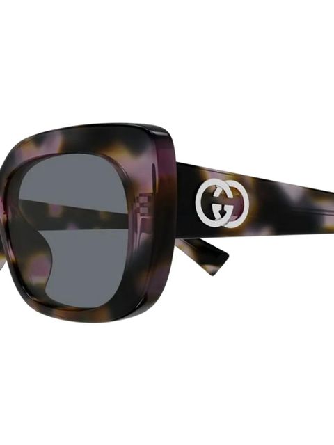 Gucci Eyewear havana logo sunglasses - Brown