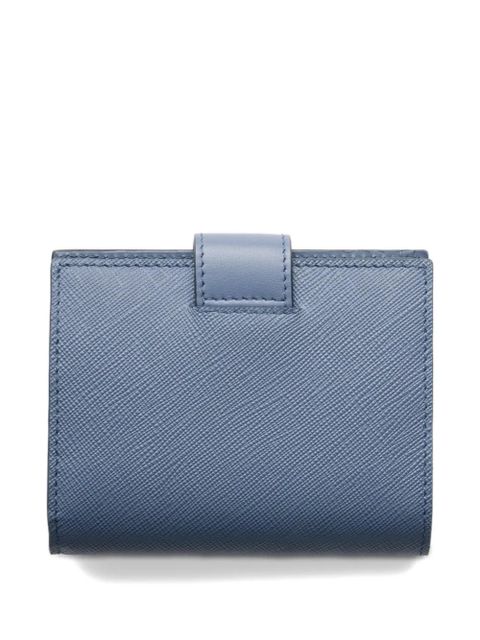 Prada small Saffiano and smooth leather wallet - Blue - zdjęcie produktu nr 2