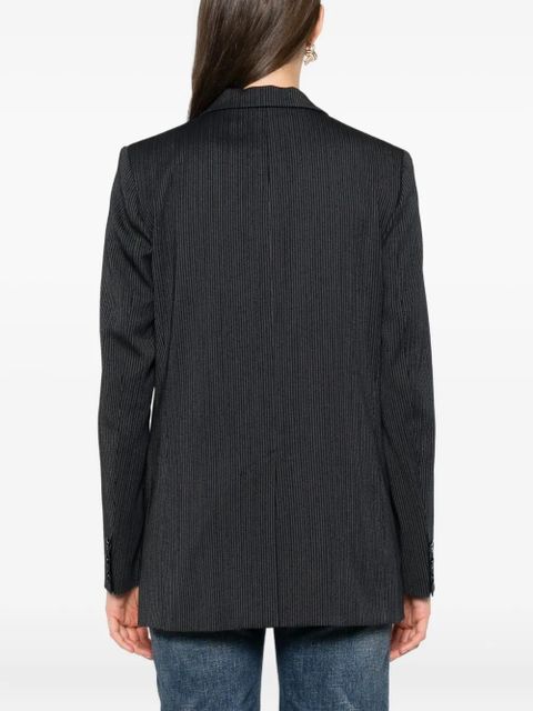 ISABEL MARANT pinstripe single-breasted blazer - Blue
