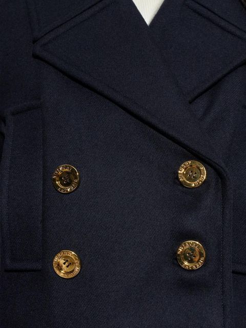 Givenchy gold-tone button wool jacket - Blue