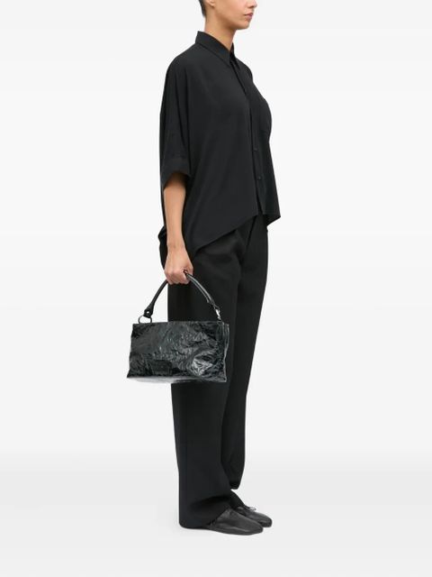 MM6 Maison Margiela textured top-handle shoulder bag - Black