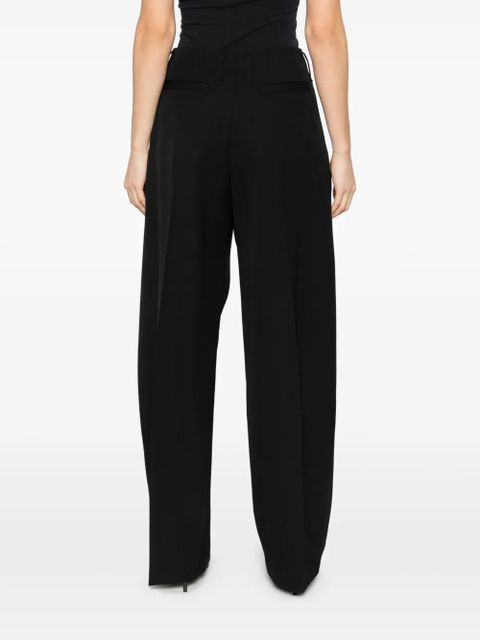 Alexander McQueen cotton tapered trousers - Black