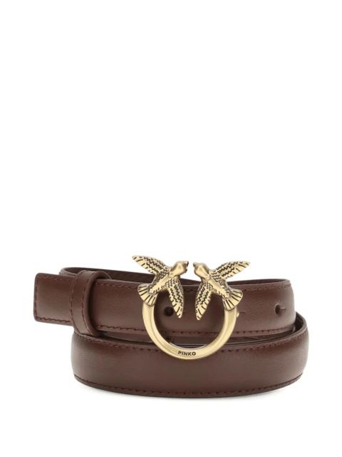 PINKO Love Berry leather belt - Brown - zdjęcie produktu nr 2