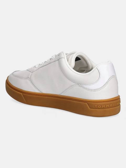 Tommy Hilfiger sneakersy skórzane CASUAL CUPSOLE SNEAKER damskie kolor biały FW0FW08689