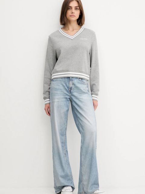 Guess Jeans bluza damska kolor szary z aplikacją W5YQ18 K68I4 - zdjęcie produktu nr 2