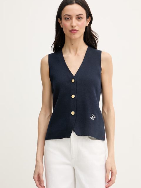Tommy Hilfiger kamizelka damska bawełniana - zdjęcie produktu nr 1