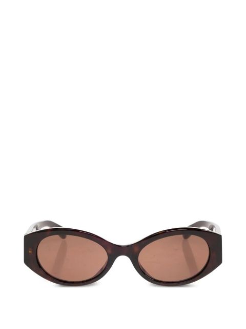 Balenciaga Eyewear Nano round BB-logo sunglasses - Brown - zdjęcie produktu nr 1