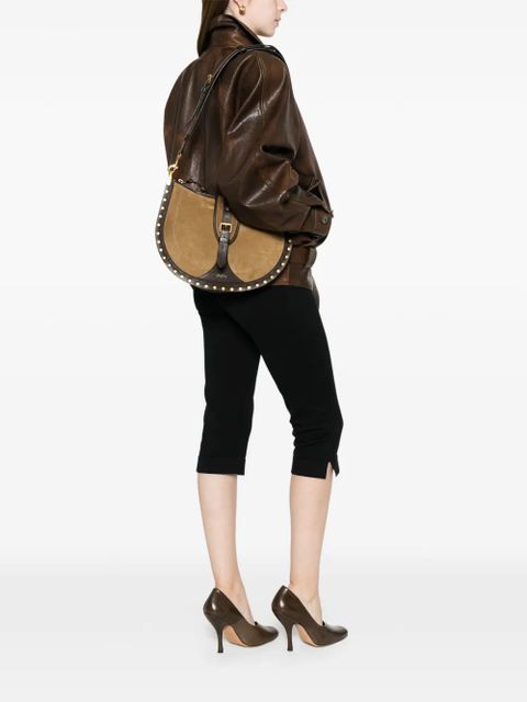 ISABEL MARANT Oskan buckle leather shoulder bag - Neutrals - zdjęcie produktu nr 2