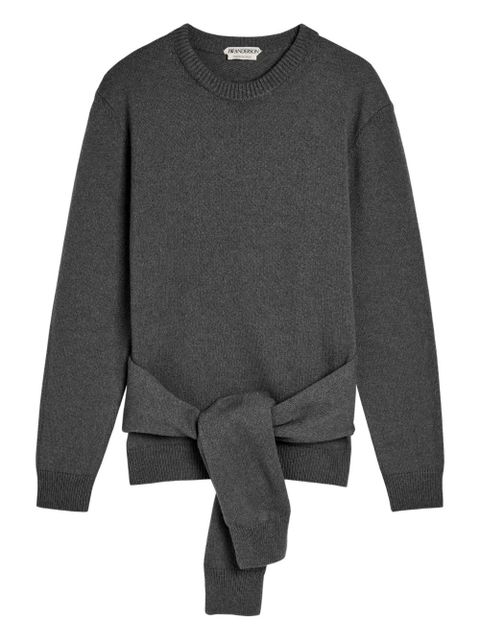 JW Anderson tie-front sweater - Grey - zdjęcie produktu nr 1