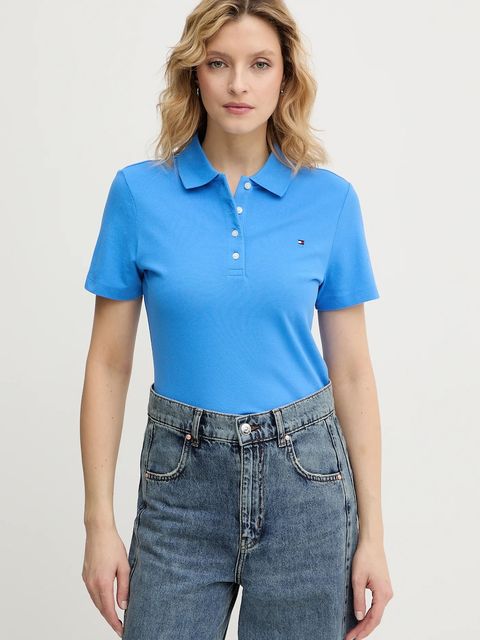 Tommy Hilfiger polo damski kolor niebieski WW0WW43225 - zdjęcie produktu nr 1