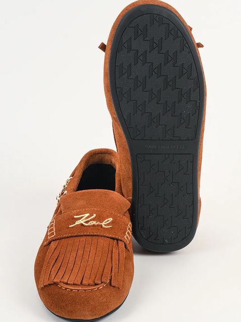 Karl Lagerfeld mokasyny zamszowe MARLEE