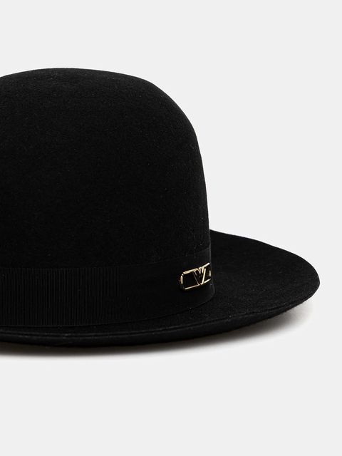 Emporio Armani kapelusz wełniany kolor czarny EW003151 AF20030 - zdjęcie produktu nr 2