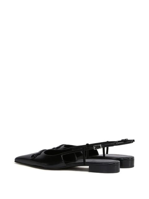 Marni pointed-toe slingback sandals - Black