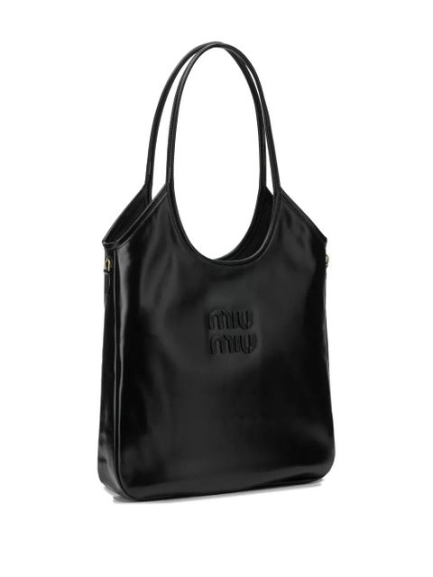 Miu Miu Ivy leather shoulder bag - Black