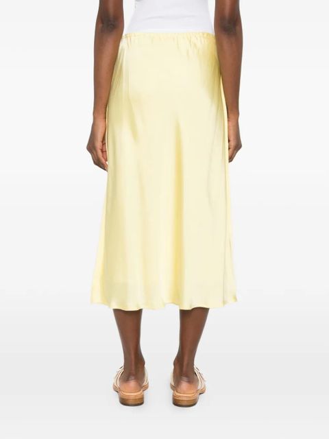 Jil Sander elasticated-waist midi skirt - Yellow