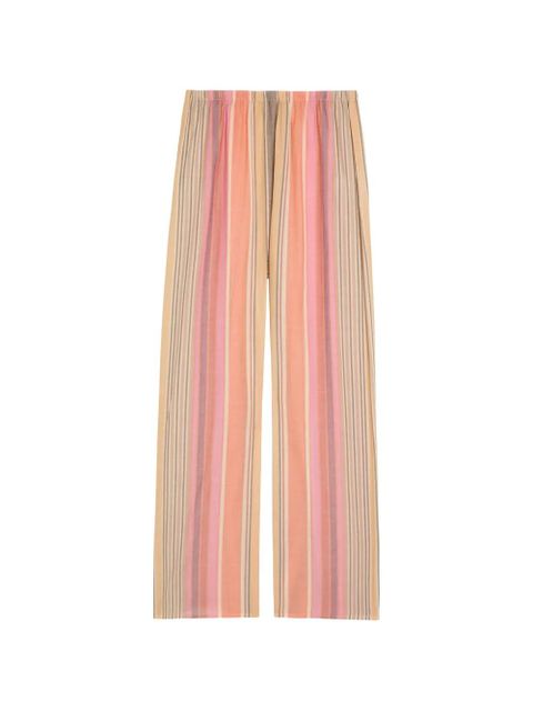 Faithfull the Brand striped palazzo pants - Pink - zdjęcie produktu nr 1