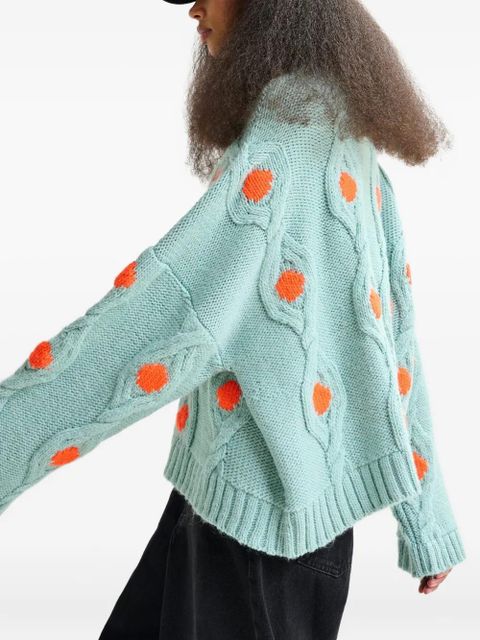 Essentiel Antwerp Ixel cable-knit sweater - Blue - zdjęcie produktu nr 2