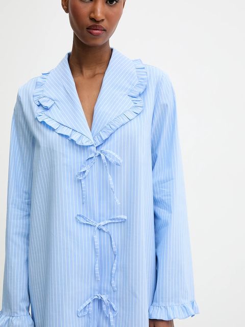 Answear.LAB koszula nocna damska kolor niebieski