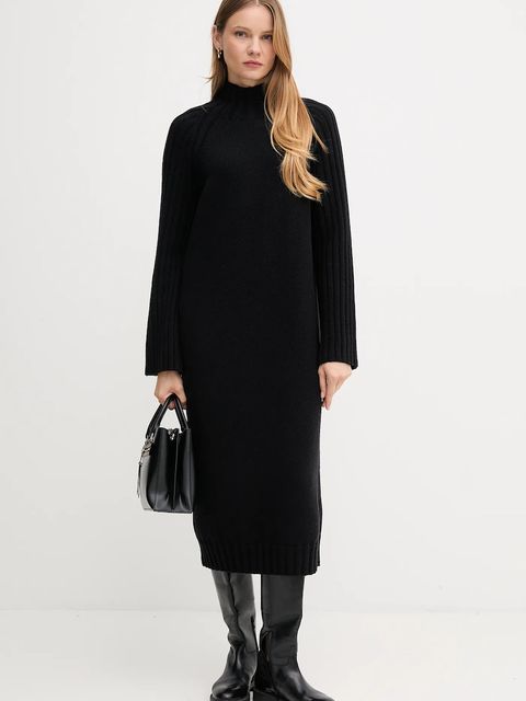 Dkny torebka skórzana kolor czarny R52D3K46