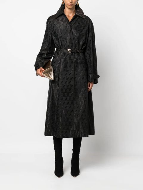 FENDI FF jacquard trench coat - Brown - zdjęcie produktu nr 2