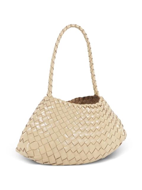 DRAGON DIFFUSION Rosanna braided-handle shoulder bag - Neutrals - zdjęcie produktu nr 2