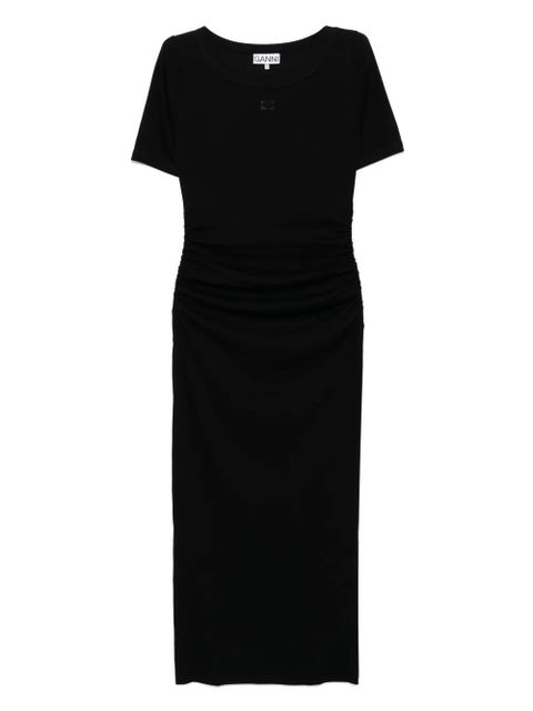GANNI ribbed dress - Black - zdjęcie produktu nr 1