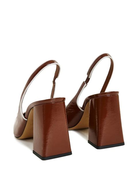 Essentiel Antwerp block-heel slingback pumps - Brown