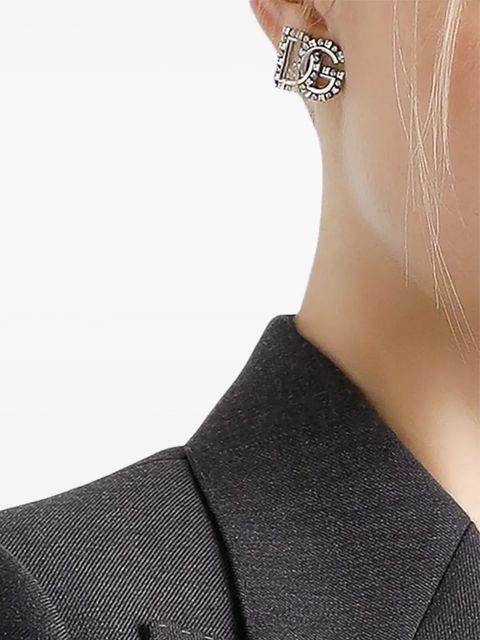 Dolce & Gabbana DG logo earrings - Silver