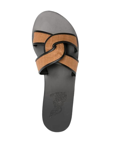 Ancient Greek Sandals Desmos flat sandals - Black