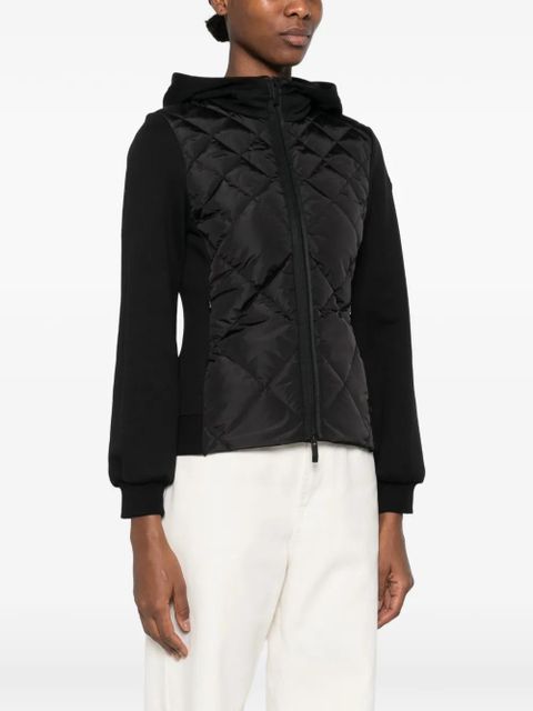 Moncler logo-patch jacket - Black