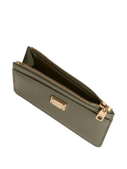Dolce & Gabbana logo-plaque wallet - Green