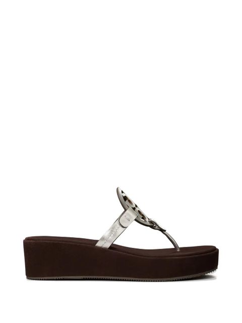 Tory Burch Miller wedges - Silver - zdjęcie produktu nr 1