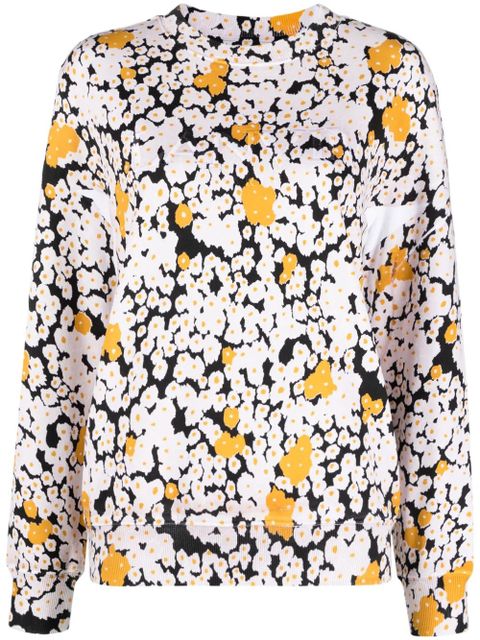 Lanvin floral-print cotton sweatshirt - Neutrals - zdjęcie produktu nr 1