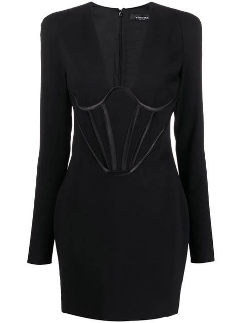Versace corset-style minidress - Black - zdjęcie produktu nr 1