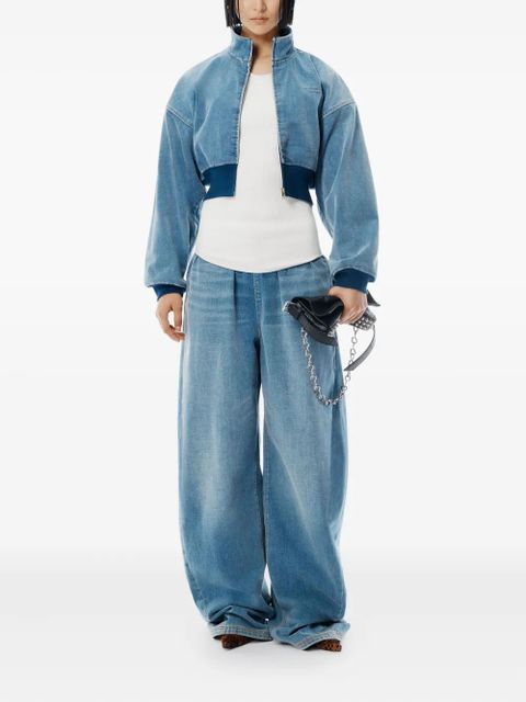 Alexander Wang elasticated-waist drawstring track pants - Blue