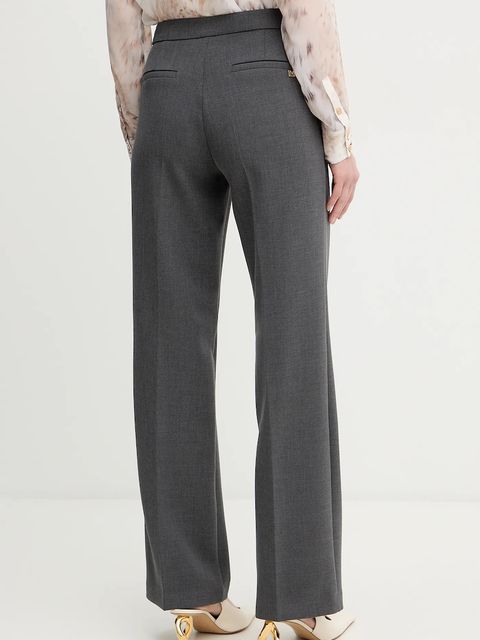 Marciano by Guess spodnie BESSY damskie kolor szary proste high waist 5BGB05 7346A